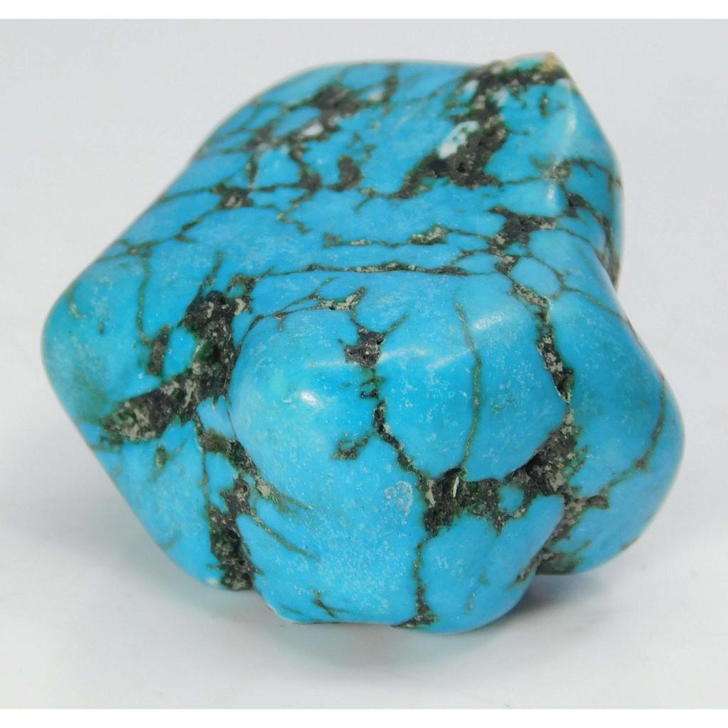 Natural Blue Turquoise Loose Gemstone 108.25 ct Rough Uncut for Lapidary and Gem Collections