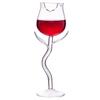 Wine Glass Exquisite Stable Base Transparent Rose Shape Goblet Cup