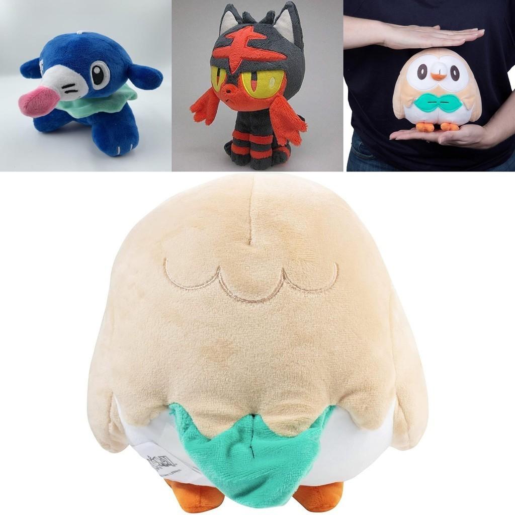 10" Плюшевая игрушка Kemon Legend Rowlet Litten Popplio, мягкая и обнимаемая кукла-животное