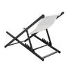 Chili2 Складной алюминиевый шезлонг с откидной спинкой Белый + темно-серый