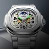 Mark Fairwhale Brand Tourbillon Skeleton Luxury Business Automatic Watch Man Square Waterproof Moon Phase Mechanical Watches Men