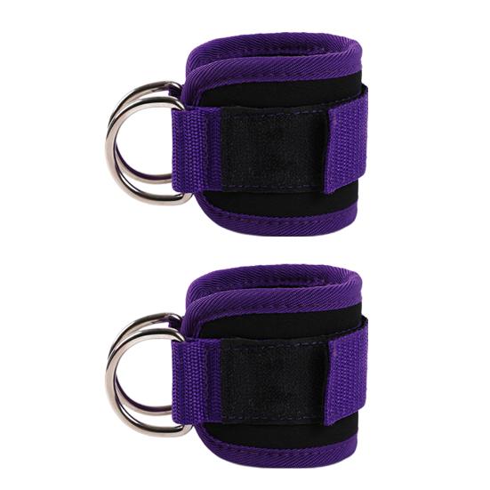 2 шт. манжеты для фитнеса на щиколотке с D-образным кольцом, регулируемые для мужчин и женщин, упражнения на бедра, силовые тренировки, эспандер, аксессуары, ремни на щиколотке, тренировки в домашнем спортзале