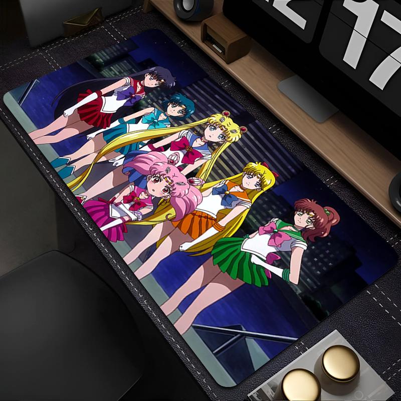 Mouse Pad Kawaii Anime Keyboard Pad SSailor Moons Large Extended Desk Mat Computer Gaming Accessories AntiFray Gamer Mousepad