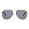 Popular toad glasses sunglasses for women, European and American trend metal double beam men's and women's driving sunglasses, street photography i