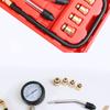 8Pcs Automotive Cylinder Tester Kit with M10 M12 M14 M18 Adapter Compression Tester Kit 0-300 PSI Pressure Gauge
