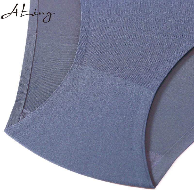 Women Panties Underwear Fitness Sports Seamless Female Lingerie Sexy T-back G-string Thong Ice Silk Underpants Solid Briefs