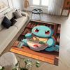 1PC Japanese Pokémon Squirtle Print Carpet for Living Room Bedroom Kid's Room Home Decor Area Rug Sofa Cloakroom Play Mat