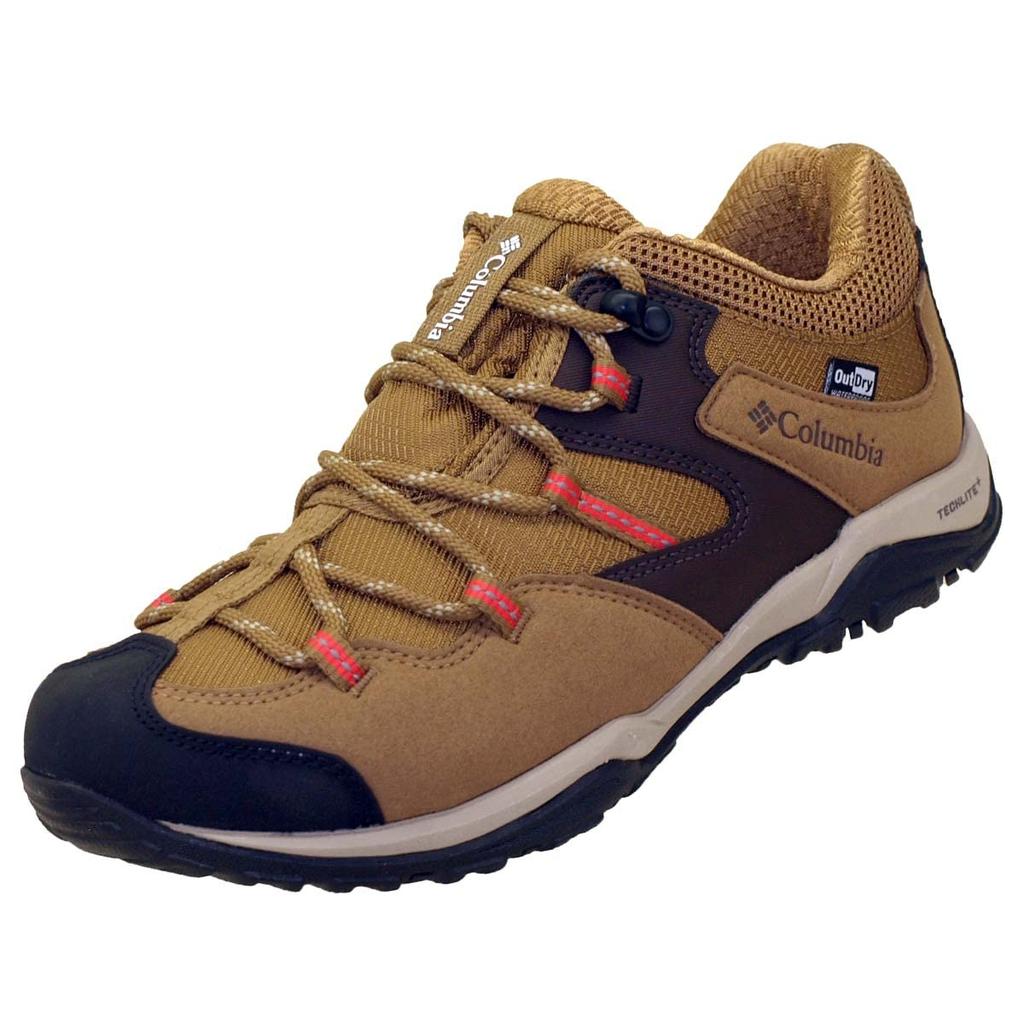 Columbia SABER V LO OUTDRY WIDE Waterproof Hiking Shoes, Women’s Wide, Beige, 25.0 Cm (US 8)