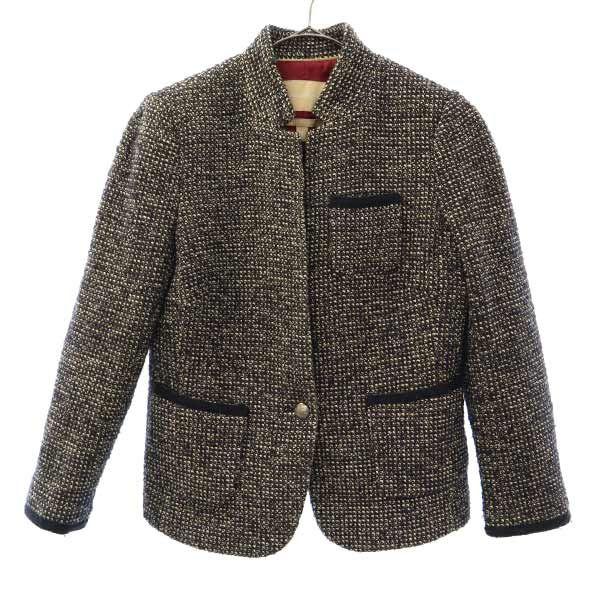 Banana Republic Overall Handle Stand Collar Jacket 2 Navy System Women Used