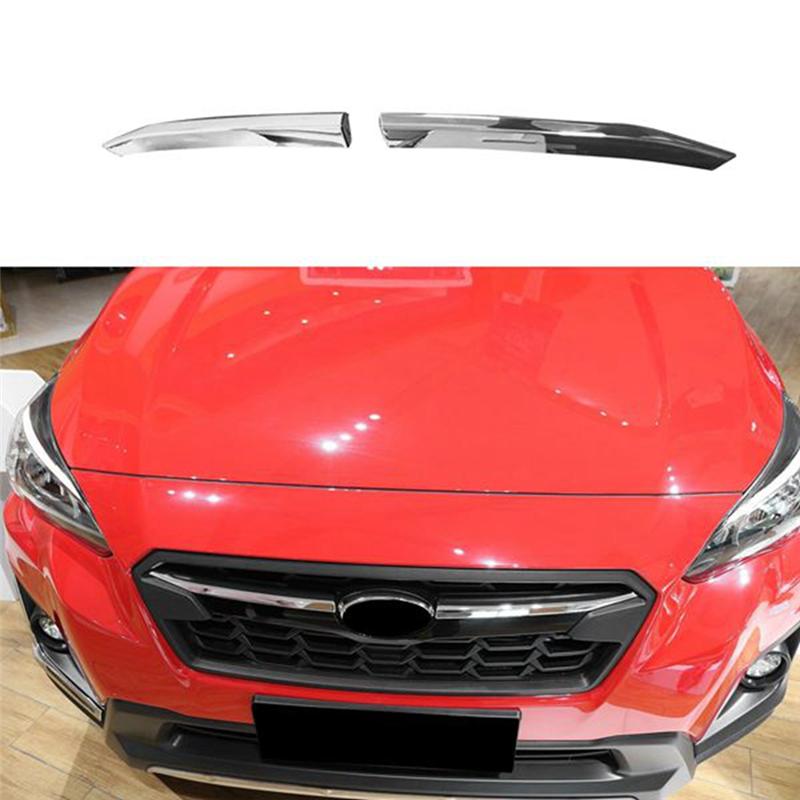 Front Grille Grill Moulding Strips Cover Trim Grille Cover Trim For Subaru XV Crosstrek 2017-