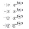 JOLCHIF Surgical Stainless Steel Ball Piercing Ball Earrings 4 Pairs Round Ball Earrings Compatible with Metal Allergies Cartilage Piercing