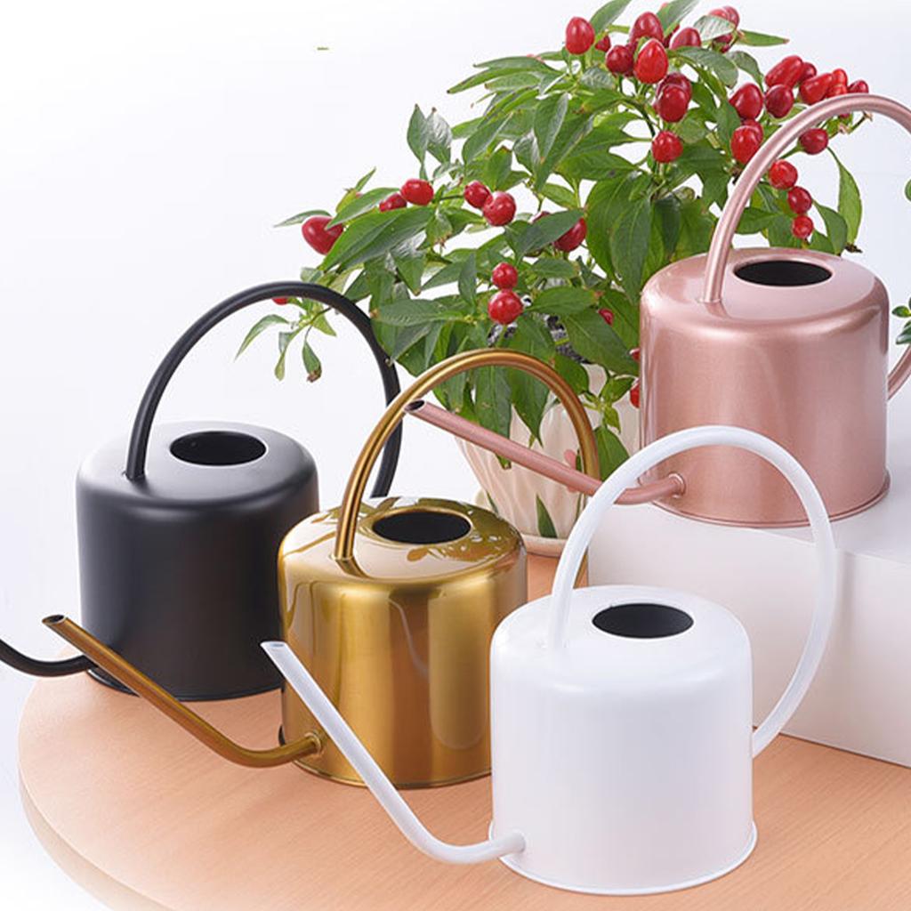 1.3L Watering Can for Indoor Plants Flower Long Spout Watering Can Water Can with Ergonomic Handle