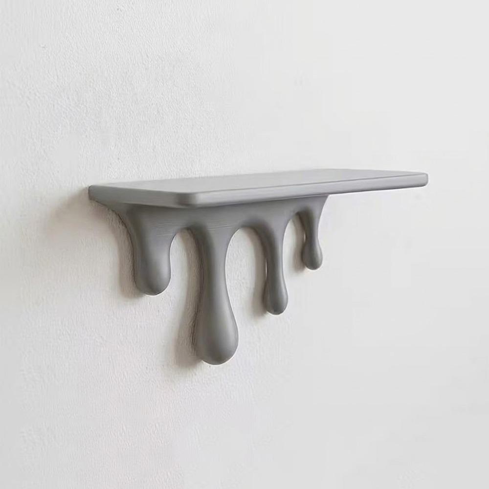 3D Printed Drip Floating Shelf Wall-Mounted Wall Storage Rack Decorative Wall Bracket Living Room