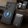 Leather Phone Case for Samsung Galaxy S26 Ultra S25 Edge S24 Plus S23 FE S22 S21 S20 Note20 Detachable Magnetic Card Slot Wallet
