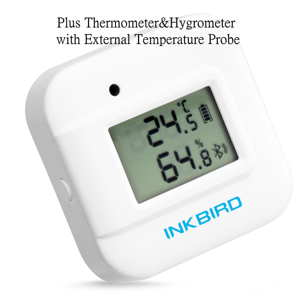 INKBIRD 3 Types of IBS-TH2 Smart Bluetooth Thermometer&Hygrometer Temperature Humidity Sensor for Home Weather Station Data Expt
