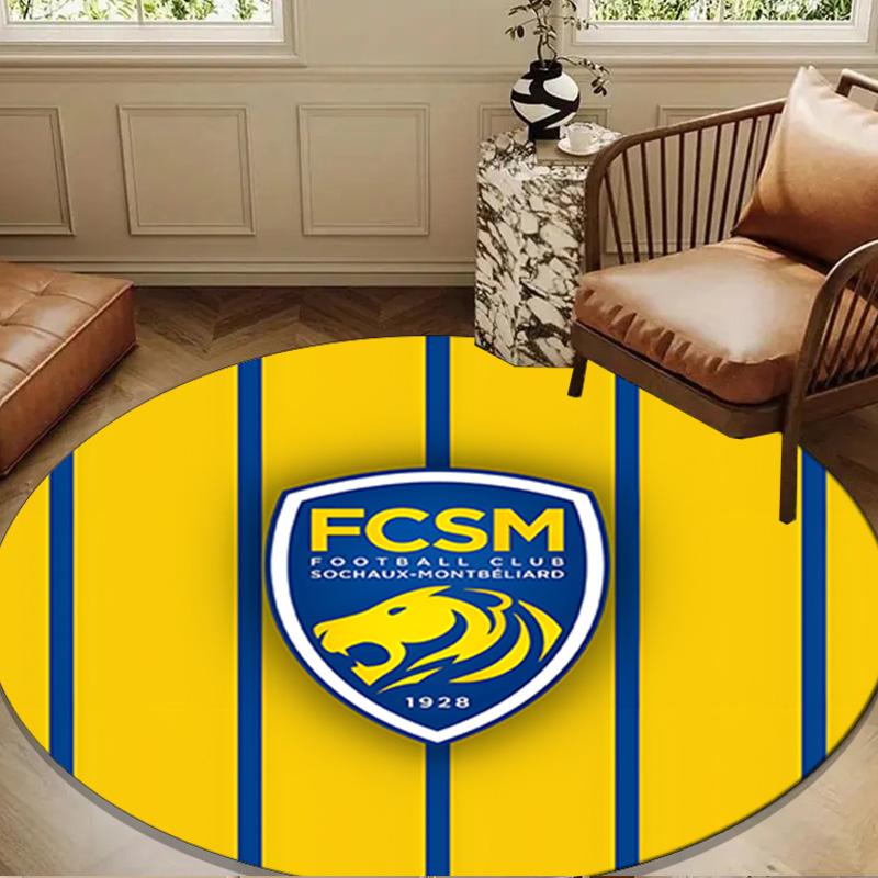 Fcsm Football Club Emblem Round mat Home Decor, Chair rug For livingroom,Bedroom, doormat home decor Birthday Gift Christmas Gifts