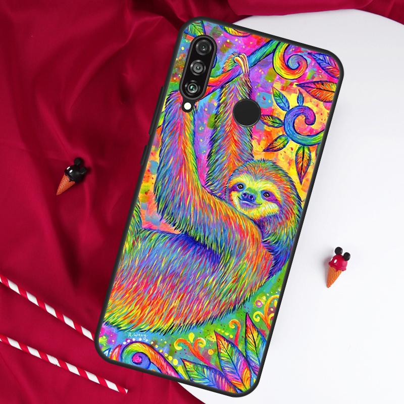 Ленивец Для Huawei Nova 12i 11i 8i 12s 9 10 SE Y90 Y60 Y70 Y72 Y61 Y91 P20 P30 P40 Lite P60 Pro Чехол