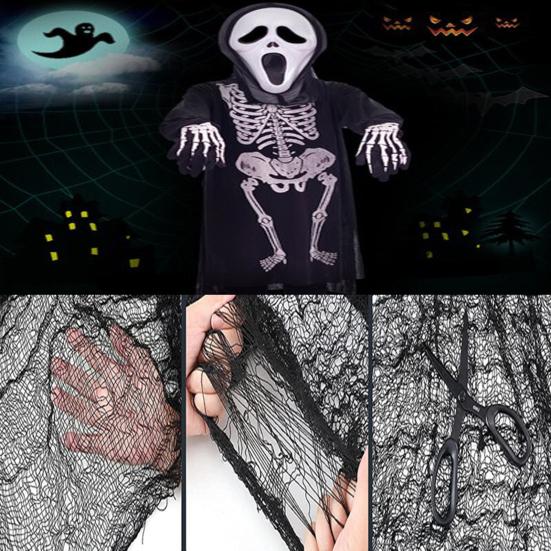 Halloween Creepy Cloth Halloween Decoration Scary Spooky Fabric Gauze DIY Prop Haunted House Supplies AVE