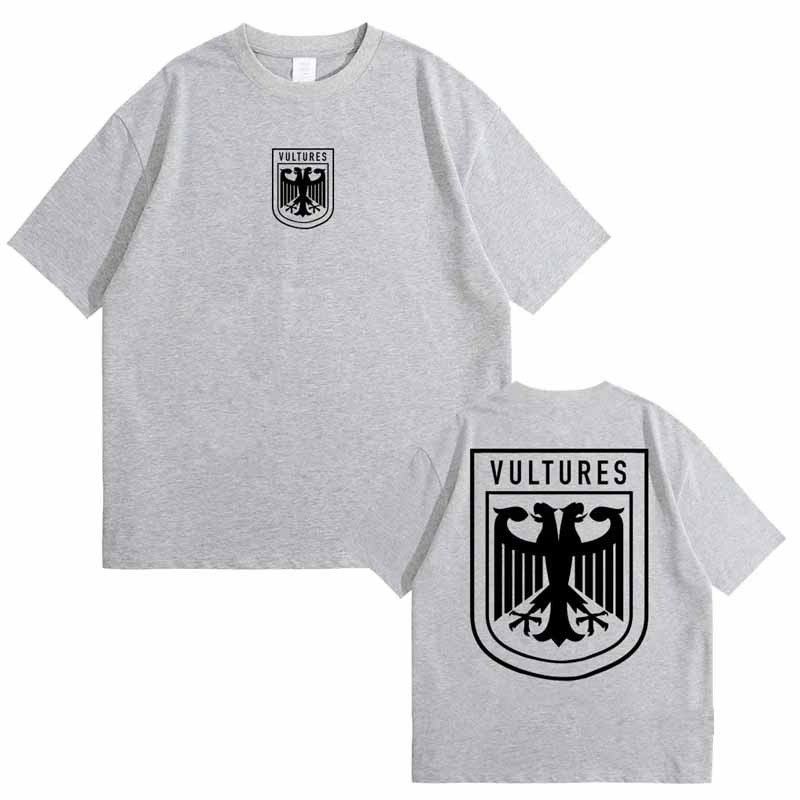 Мужская футболка из 100% хлопка, рэпер Канье Уэст, Стервятники, новый музыкальный альбом, футболки с рисунком, мужские и женские модные футболки в стиле хип-хоп большого размера