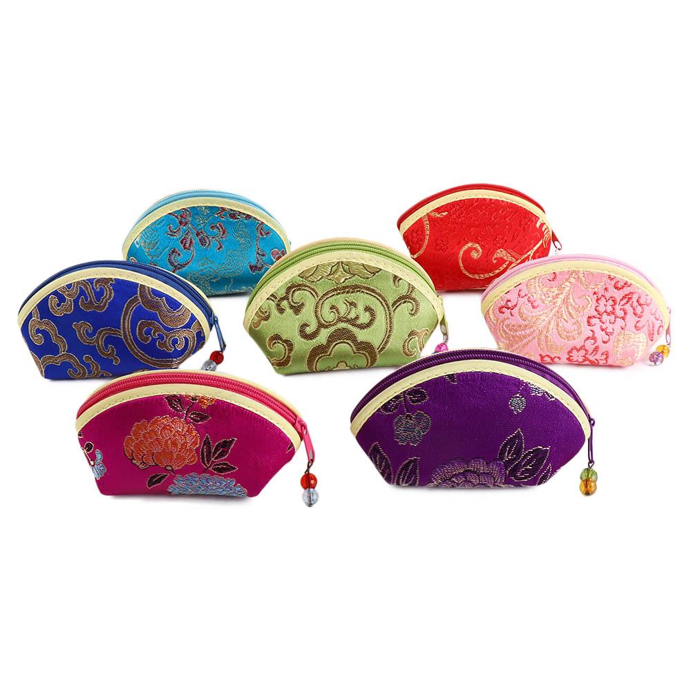 Cloud Multi Color Cloth Women Jewelry Bag Chinese Style Storage Bag Purse Pouch Jewelry Case