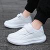 Kids White Leatherette Sneakers Boys Girls Breathable Casual Shoes