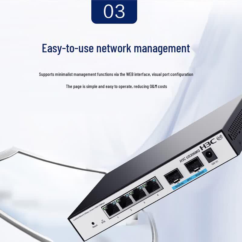 H3C US206MG 6-Port Gigabit Managed Switch