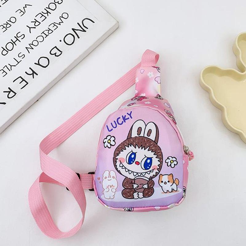 Cute Labubu Fanny Pack Children'S Chest Bags Shoulder Crossbody Bag Girls Boys Outdoor Travel Waist Purse Kids Accessories Gifts