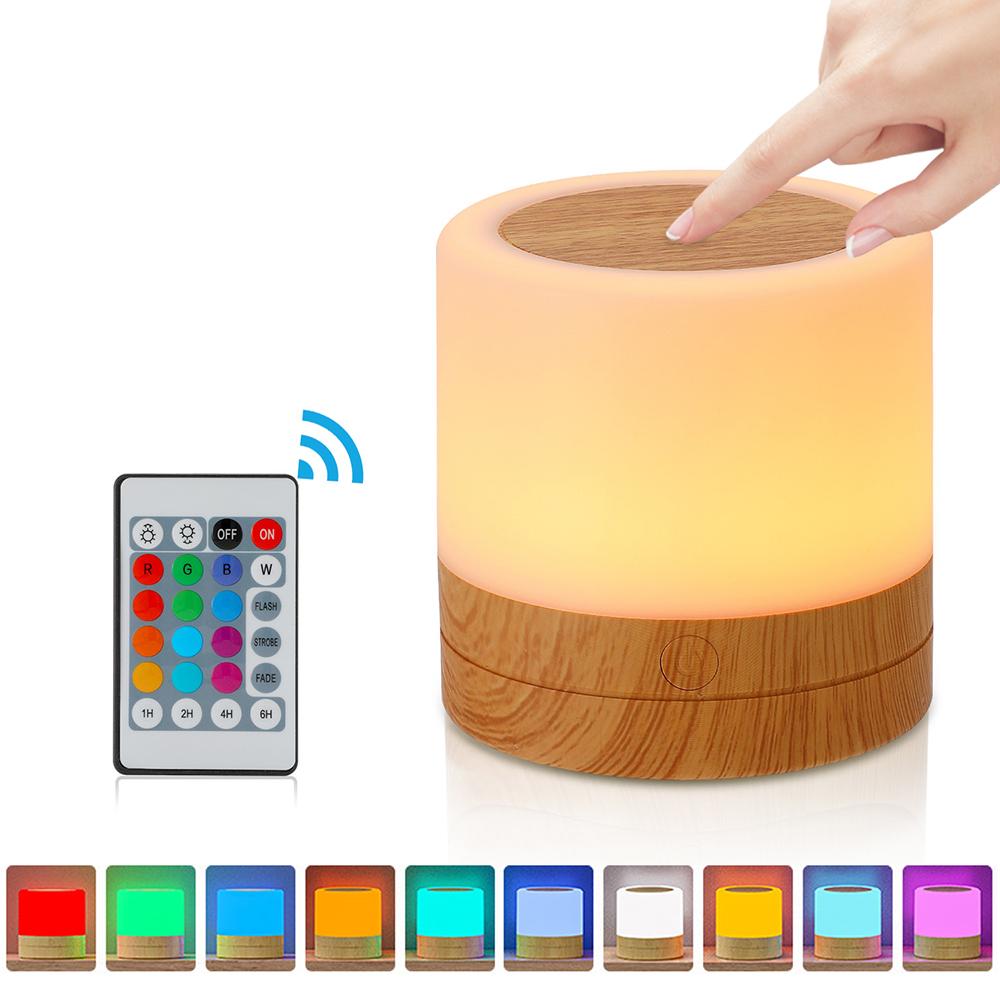 RGB Ночник Кемпинговый Свет Атмосферные Ночные Светильники Прикроватные Светильники Изменяющие Цвет Палатка с Пультом Сенсорным Управлением для Спальни Декор
