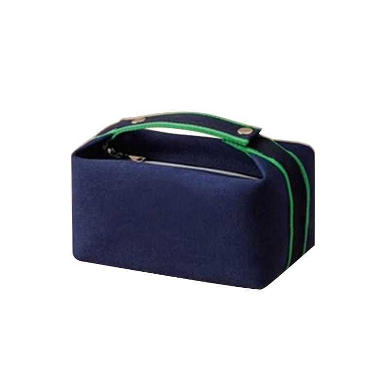 Large Capacity Makeup Bag Fashion Portable Travel Storage Cosmetic Cases Zipper Solid Color High-Value Handheld