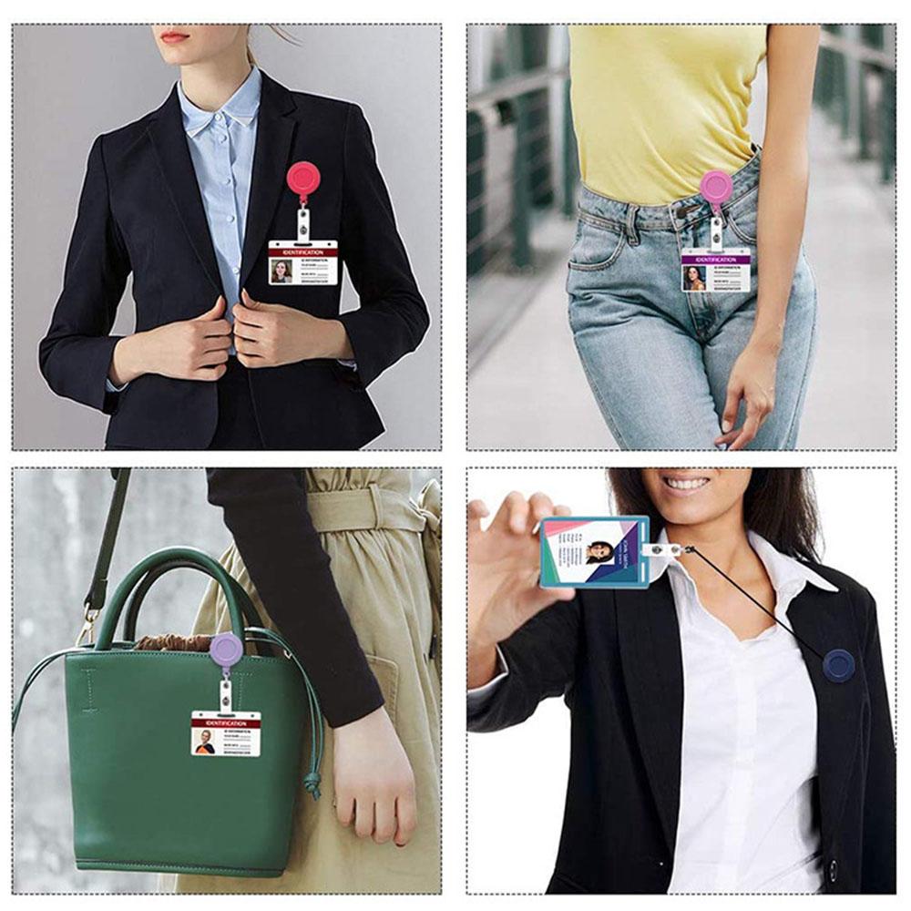 Badge Holder Exhibition Nurse Doctor Retractable Badge Reel Badge Clip ID Name Card Pull Buckle