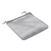 Decorative Seat Mat for Rattan Chairs Cotton Linen Chair Pad with Ties, Striped Plaid Comfortable Pads Patio Lace Trim, Breathable Dining Office Soft