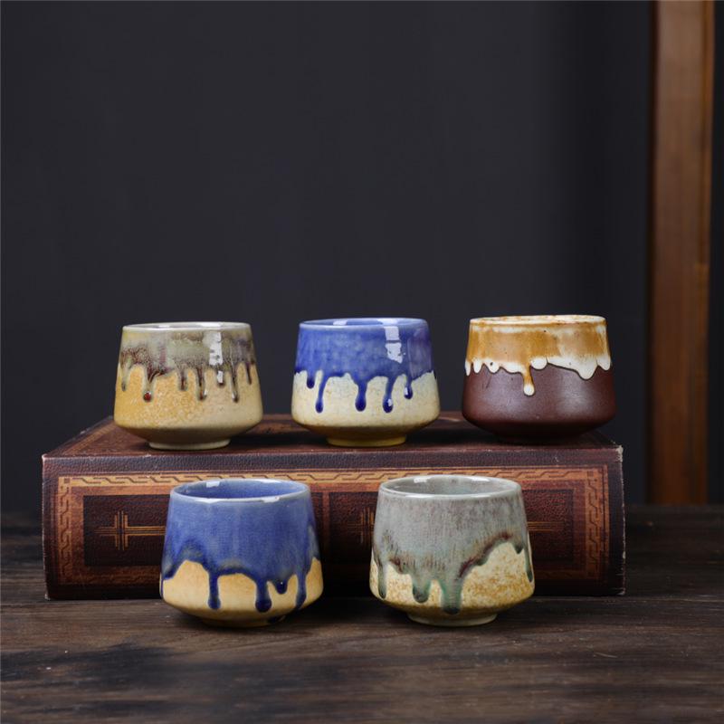 Retro Ceramic Kung Fu Tea Cup: Coarse Pottery Personal Cup for Tea Tasting