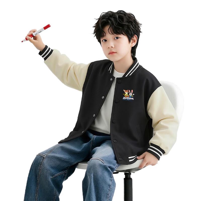 Disney Boys' Contrast Baseball Jacket