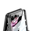 Samsung ZFlip6 Mobile Phone Case Folding Screen Electroplated Phantom Full Inclusive Rotary Shaft Ring Bracket Protective Case Hard Case