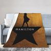 Плед Hamiltons the Musical Theater Исторический Хип-Хоп Шерстяной Забавный Дышащий Плед для Декора Домашнего Текстиля Дивана
