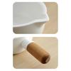 Efficient Grinding Hand-held Mashing Jar with Wood Handle Pottery Grinding Bowl  Household
