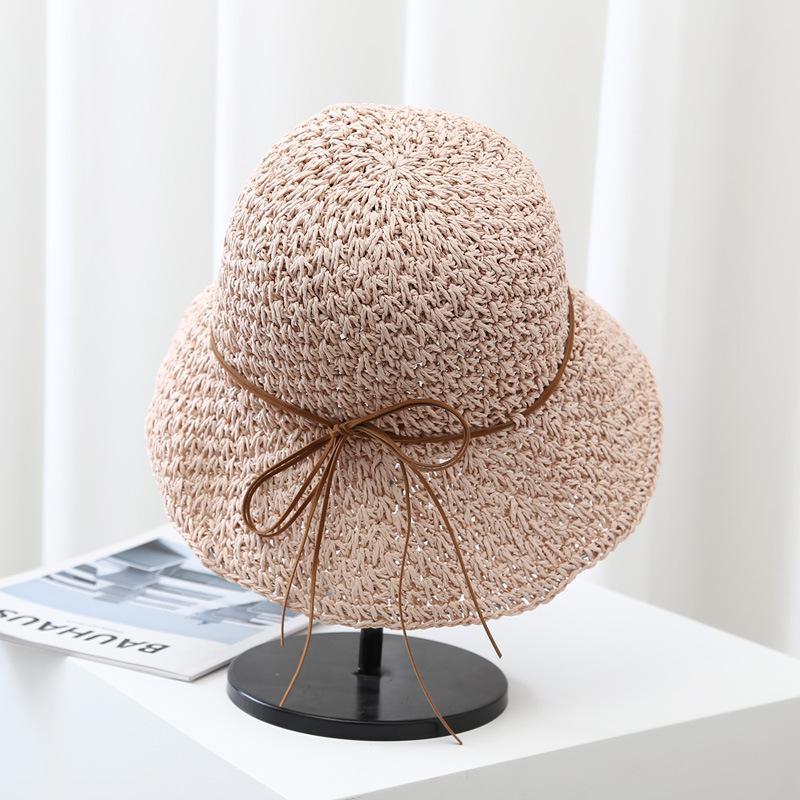 Handmade hat women's sun hat versatile summer sun hat seaside vacation beach hat woven straw hat cool hat women