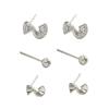 Creative Melody Women's Stud Earrings Versatile Zircon Full Diamond Design Earrings Earrings Set