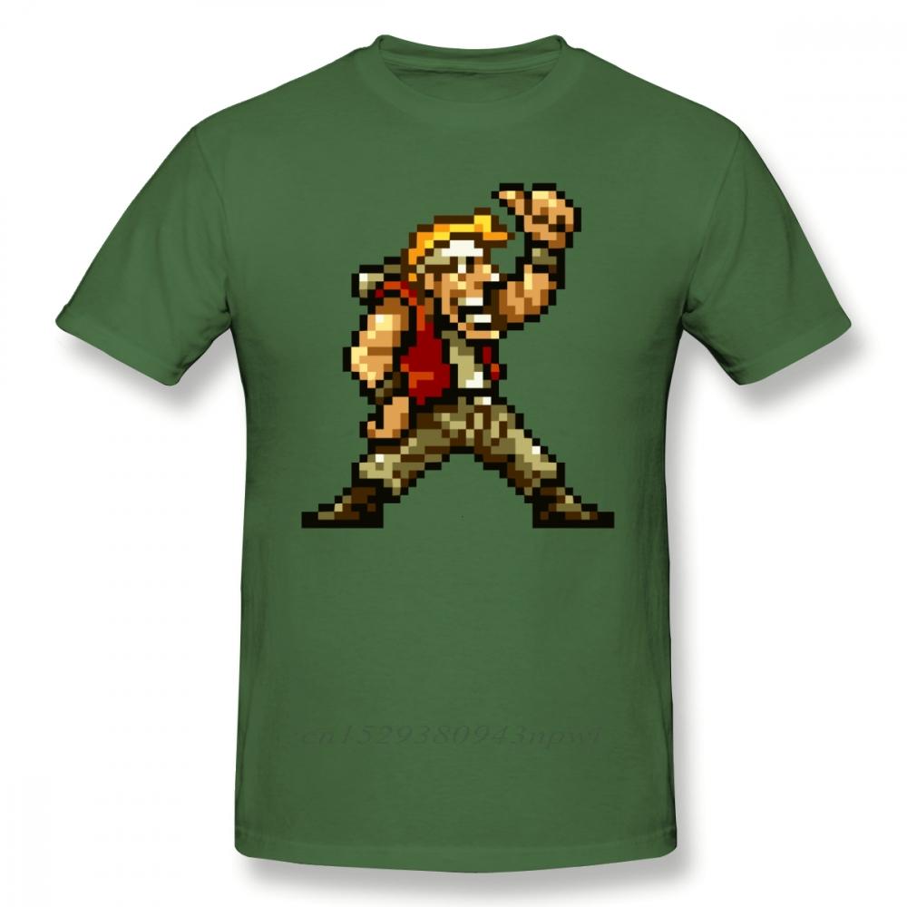 Футболка Metal Slug Марко Рози Футболка Графическая футболка Пляжная Милая 100% Хлопок Короткий рукав Унисекс Футболка