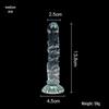 Mermaid Crystal Chrysanthemum Suction Cup Dildo & Threaded Anal Plug for Realistic Pleasure