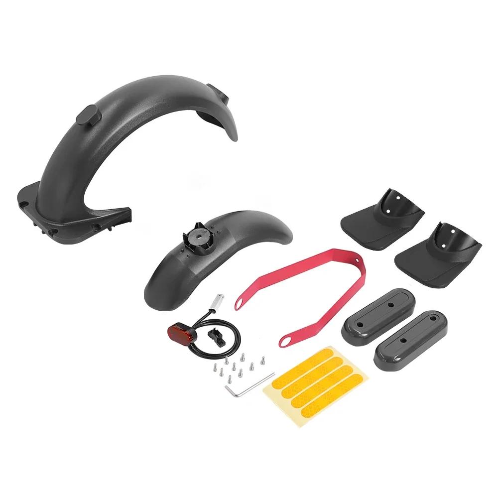 Front Rear Fender Kit for Ninebot Max G30 Electric Scooter With Fender Bracket LED Taillight Rear Decorative Cover Part