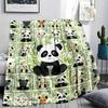 Panda pattern Flannel Blanket, High quality Comfortable for All Seasons, Home Decor, Warmth and Comfort, Perfect for Gifts.