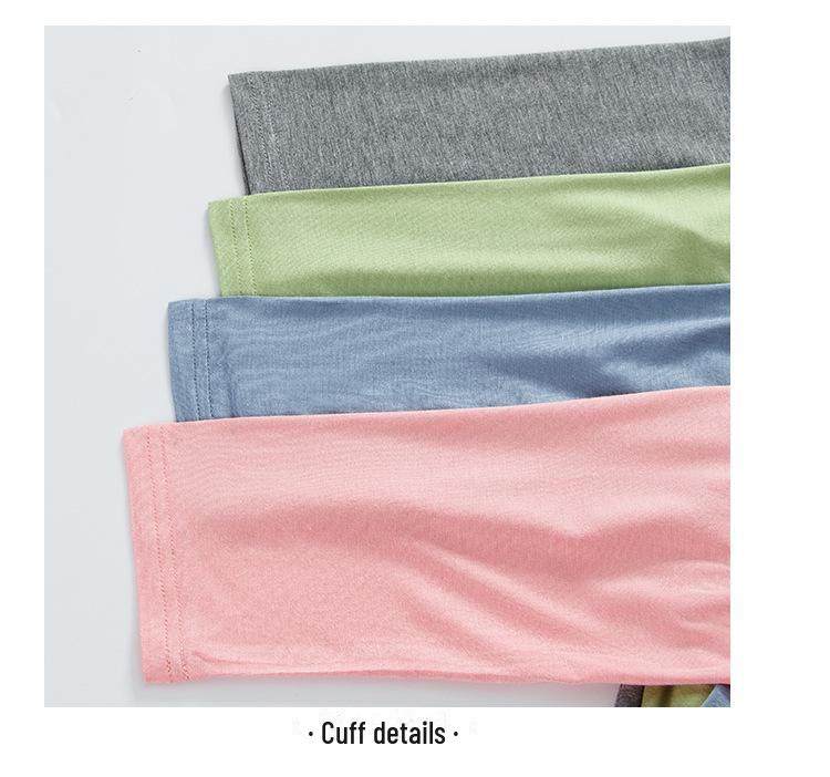 Модальная тонкая детская пижама с высокой талией - летний комплект с длинными рукавами для мальчиков и девочек