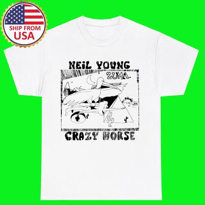 Нил Янг Crazy Horse ZUMA Белая Футболка Топ Унисекс