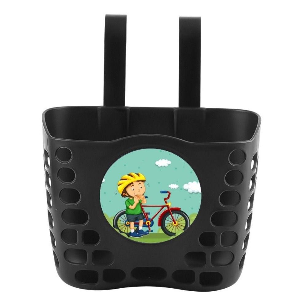 Multicolors Children Kids Basket Plastic Student Front Basket Bike Accessories