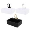 1:6 Dollhouse Miniature Kitchen Sink Lavatory Wash Basin Water Faucet Bathroom Kitchen Furniture Model Diy Decor Toy Accessories