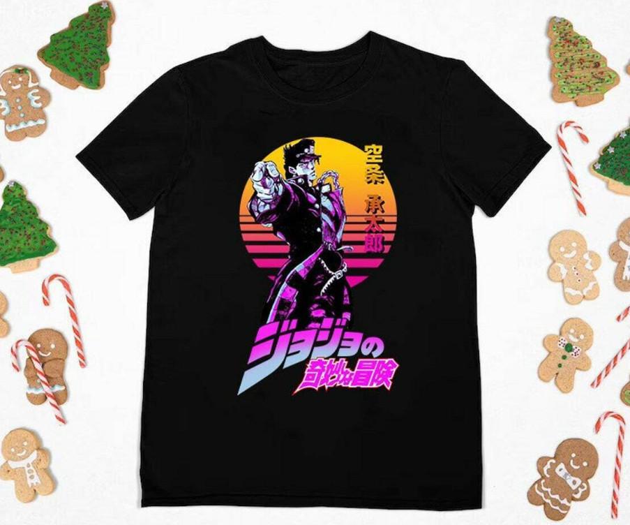 Футболка Джотаро, Футболка JoJo's Bizarre Adventure, Унисекс Футболка