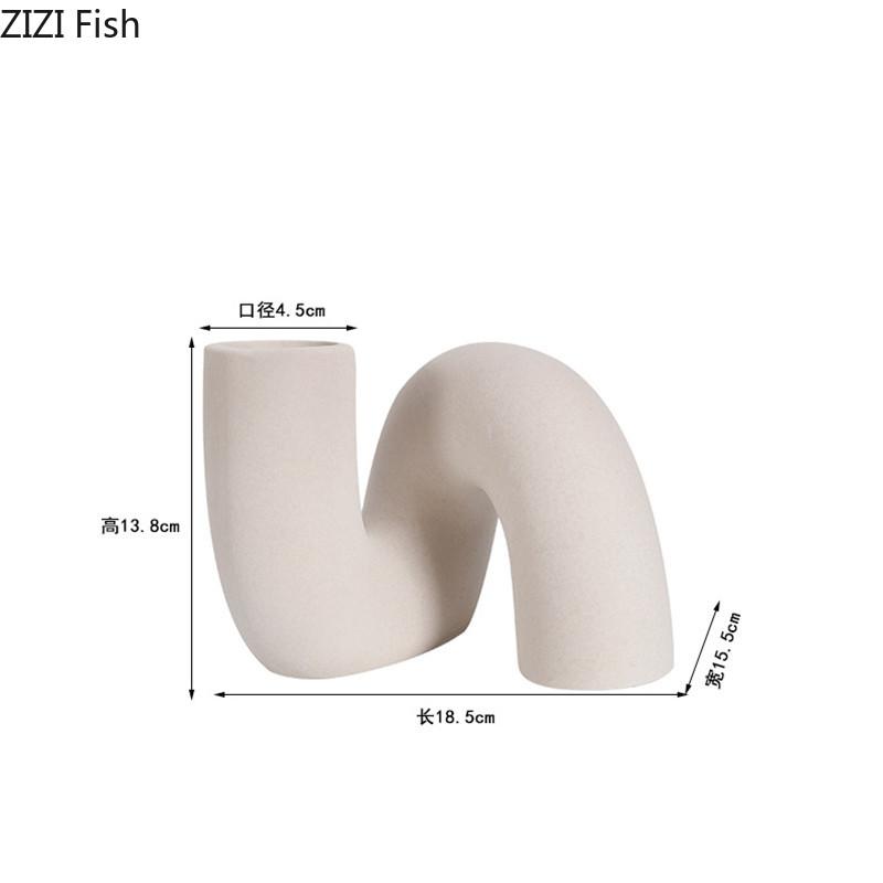 Керамическая ваза Креативная ваза для сухих цветов Украшение гостиной Искусство Цветочная композиция Украшения Украшения для дома Аксессуары