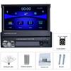 icreative 9601 7-дюймовый универсальный автомобильный Bluetooth AM/FM-радио Аудио-видео MP5-плеер с камерой заднего вида RDS Автомобильный плеер с реверсивной навигацией