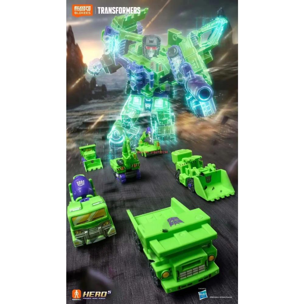 Blokees Devastator Transformers Starry Edition Vol.3 Devastator OPTIMUS PRIME MEGATRON BUMBLEBEE Armored Robot Blind Box Kid Toy
